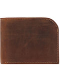 Vintage Hunter Leather Curved Front Pocket Wallet (Men)