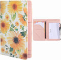 Clipboards Leather Padfolio Portfolio Organizer Portfolio Folder Binder Storage Clipboard with 5 Pockets Notepad Elas...