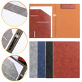 Professional Padfolio with Clipboard, Faux Leather Portfolio Folder Binder for Legal Pad, Business Organizer with Bus...