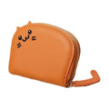 for Women,Small Wallet Slim Leather Business Organizer Case with Zipper & Keychain