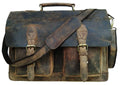 Cuero Retro Buffalo Hunter Leather Laptop Messenger Bag Office Briefcase Travel Bag (Rich Brown) 18 inch X 13 inch X ...