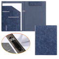 Deep Sea Blue Clipboard Folder Work Folder Portfolio Padfolio with Pocket Premium Leather Interview Writing Legal Pad...