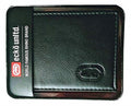 World Famous Rhino Adult Men Genuine Leather Black Wallets - Gift Boxed Keepsake Metal Box, Bi-Fold Wallet (Embossed Small Black Rhino)