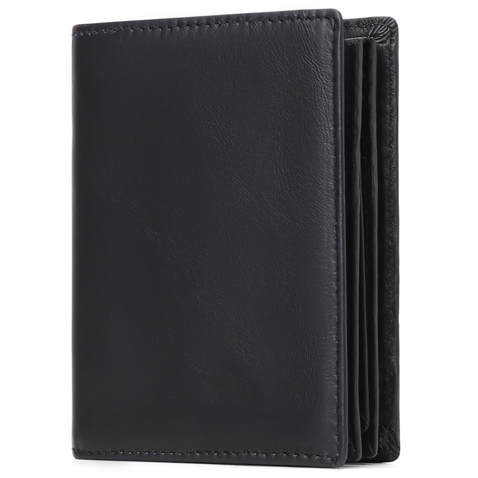 Minimalist Wallets for Men Genuine Leather Bifold Wallet RFID Blocking Card Holder