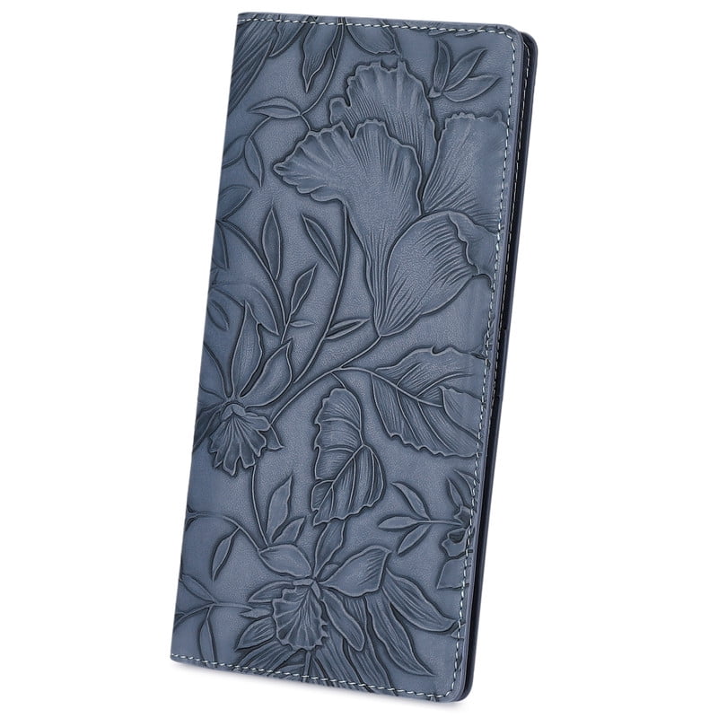 Ultra Slim Thin Wallet for Women Bifold Leather RFID Blocking Designer Credit Card Holder