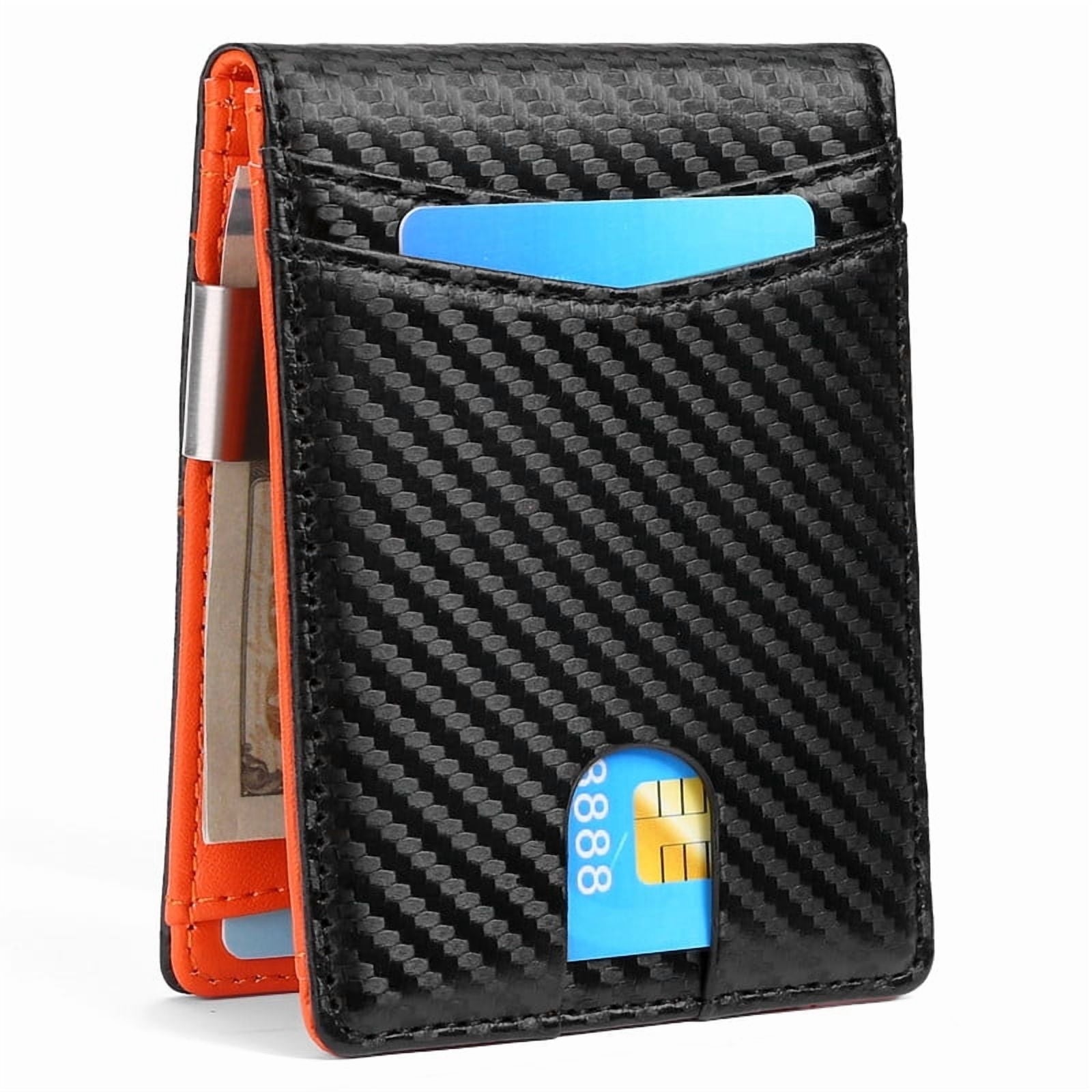 Wallet for Men Bifold RFID Blocking Front Pockets Wallet Credit Card Holder Minimalist Leather Money Clip Mens Wallet...