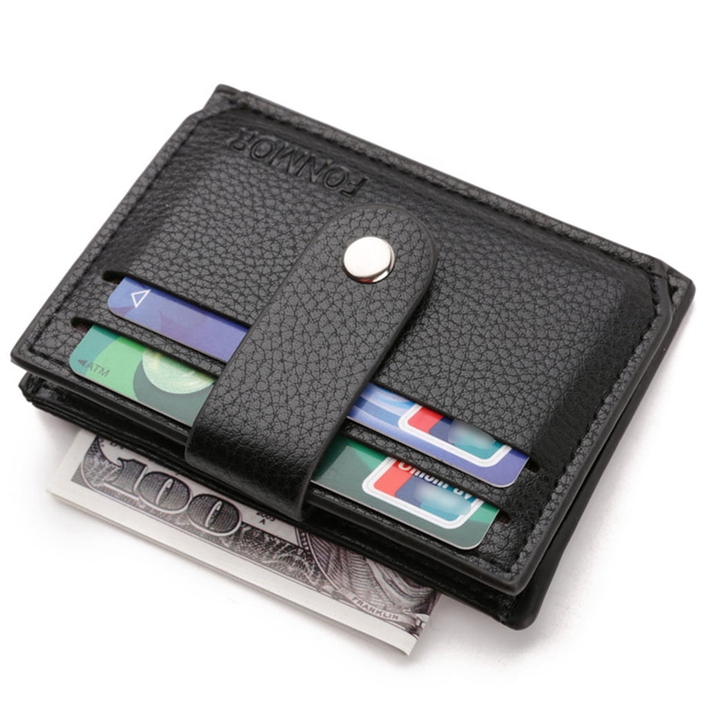Men Slim Mini Wallet Money Case Credit Card Holder Coin Pocket