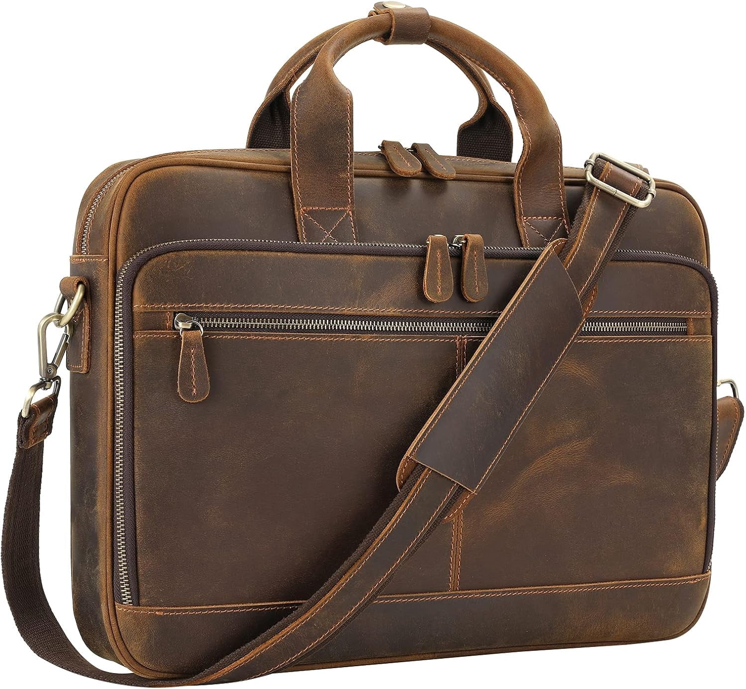 Briefcase for Men, Business Messenger Bag Laptop Bag Attache Case, Fits 15.6 Inch Laptop