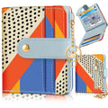 Women Slim Cute Leather Thin Bifold Credit Card Holder Keychain Rfid Small Purse Ladies Girl Female Kawaii Girly Pret...