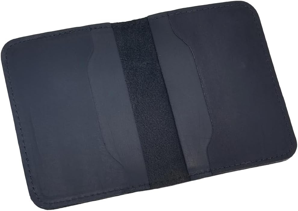 Genuine Leather Bifold Cash Purse Vintage Crazy Horse Leather Wallet Compact Credit Card Holder Organizer Slim RFID B...
