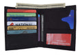 Genuine Leather Large Hipster Bifold Credit Card Id Mens Wallet