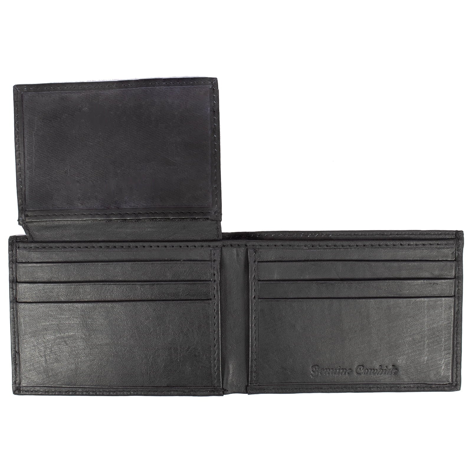 Genuine Leather Minimalist Bifold Wallet For Men, Slim Mens Wallet