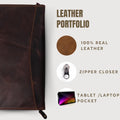 Professional Padfolio Portfolio with Luxury Pen for Business Meetings