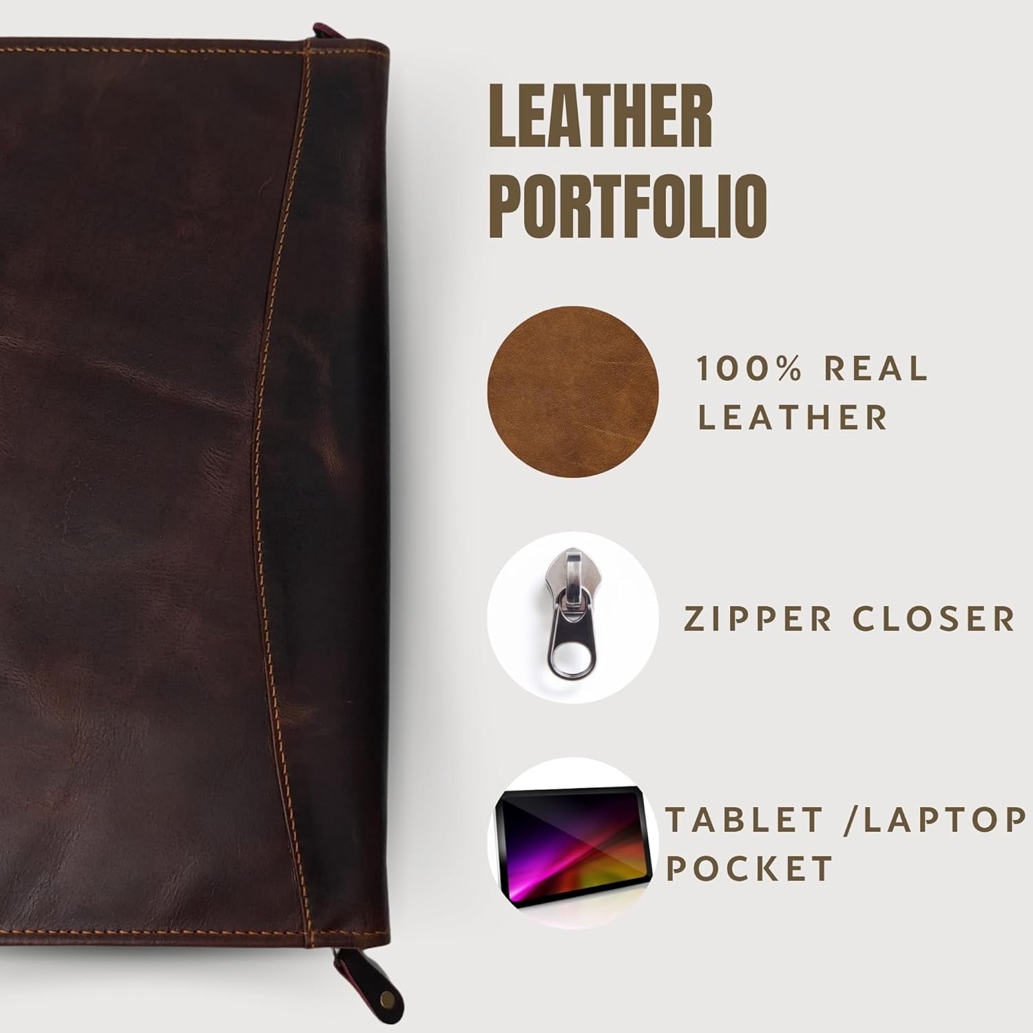Professional Padfolio Portfolio with Luxury Pen for Business Meetings