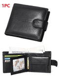 Genuine Leather Wallet for Men RFID Blocking Bifold Style Large Capacity with Card Slots Gift Box Father’s Day Gift f...
