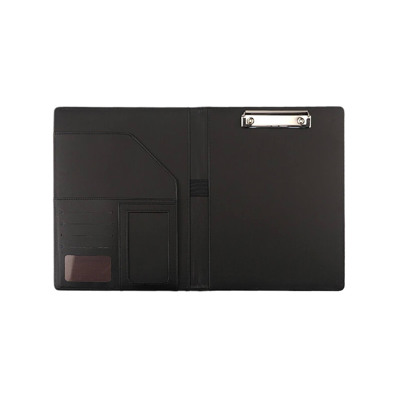 Expanding File Folder, Letter Size Filing Folder, Portfolio Folder with Calculator Faux Leather Padfolio with A4 Size...