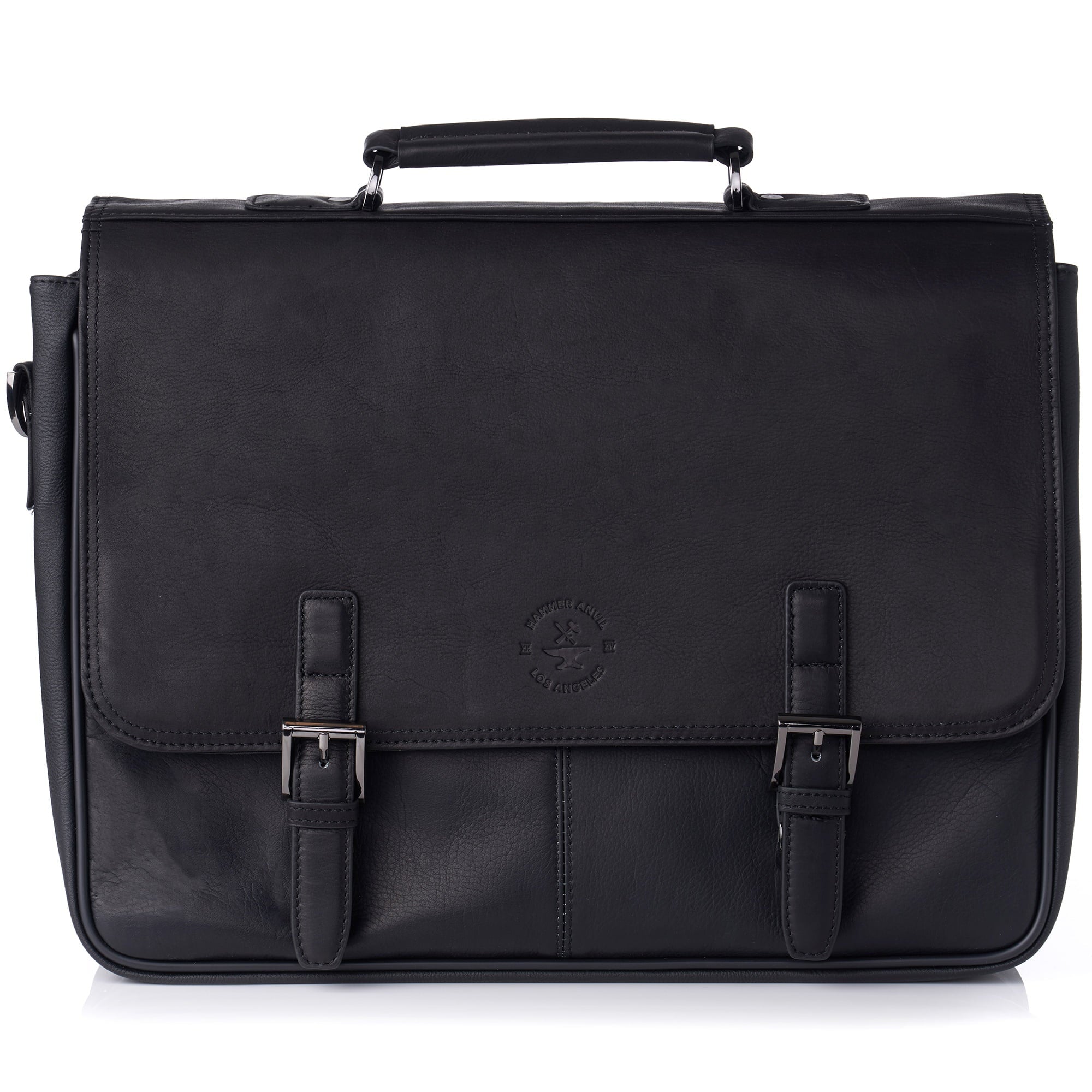 Leather Briefcase up to 15.6” Laptop Case Messenger Bag Portfolio