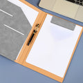 Honeeladyy Padfolio Portfolio Folder, Faux Leather Interview Resume Folder with Document Organizer & Business Card Holderss, Letter-Sized No
