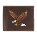 Hunter Leather RFID Blocking Mens Multi-Card ID Holder Bifold Wallet, Brown