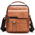 Men Leather Shoulder Bags Man Business Crossbody Bags For IPAD Air Mini Male Leather Handbag Small Briefcase Men's Messenger Bag