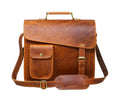 13" Leather Messenger Bag Satchel Padded Laptop Briefcase Men Women Cross Body Shoulder Travel Work Man Purse Bag Bir...