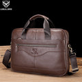 Briefcase Shoulder Messenger Bags Work Laptop Bag Coffee