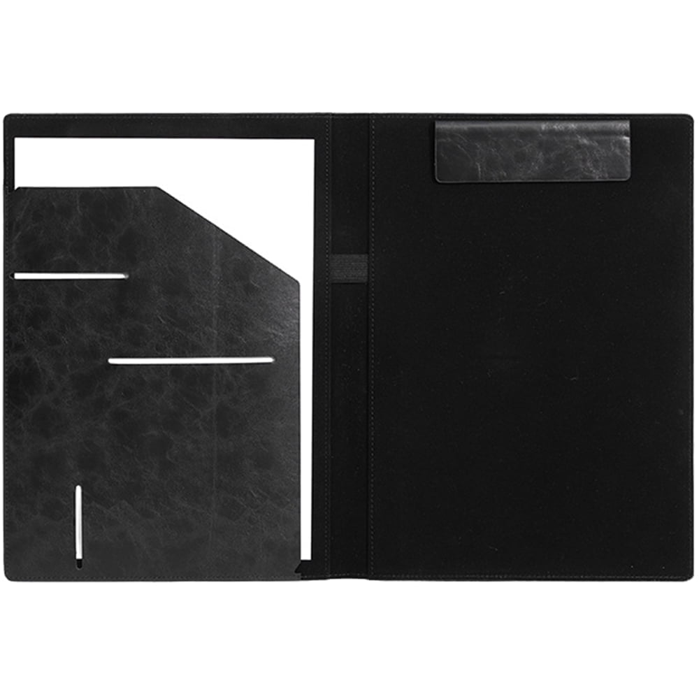 Leather Padfolio Portfolio, Interview and Legal Document Organizer with Business Card Holder and Letter-Sized Writing...