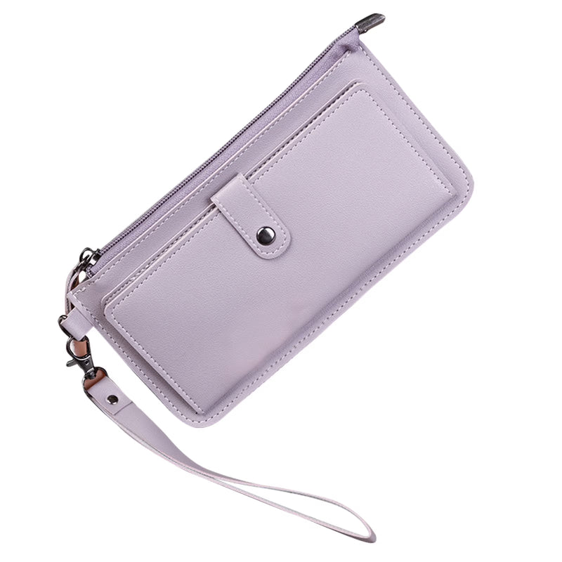 Leather Wallets for Women Slim Wallets Ladies Credit Card Holder Zipper Pocket Holder, Multi Card Holder Clutch Coin Purse