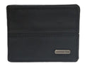 Adult Men Genuine Leather Wallets - Gift Tin Box Bi-Fold and Tri-Fold Leather Wallets (Black Bi-Fold)