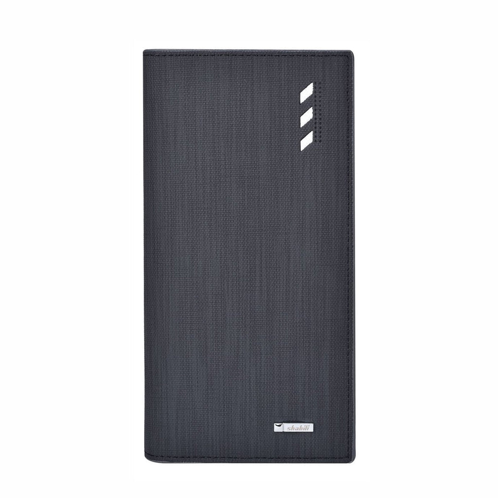 Long Wallet for men, RFID Blocking Bifold Leather Wallet, Men's Long Slim Wallet with ID Window and Multiple Card Slots