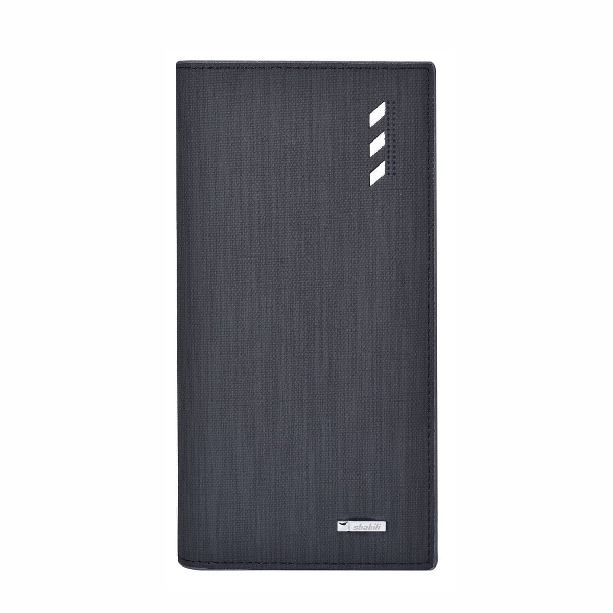 Long Wallet for men, RFID Blocking Bifold Leather Wallet, Men's Long Slim Wallet with ID Window and Multiple Card Slots