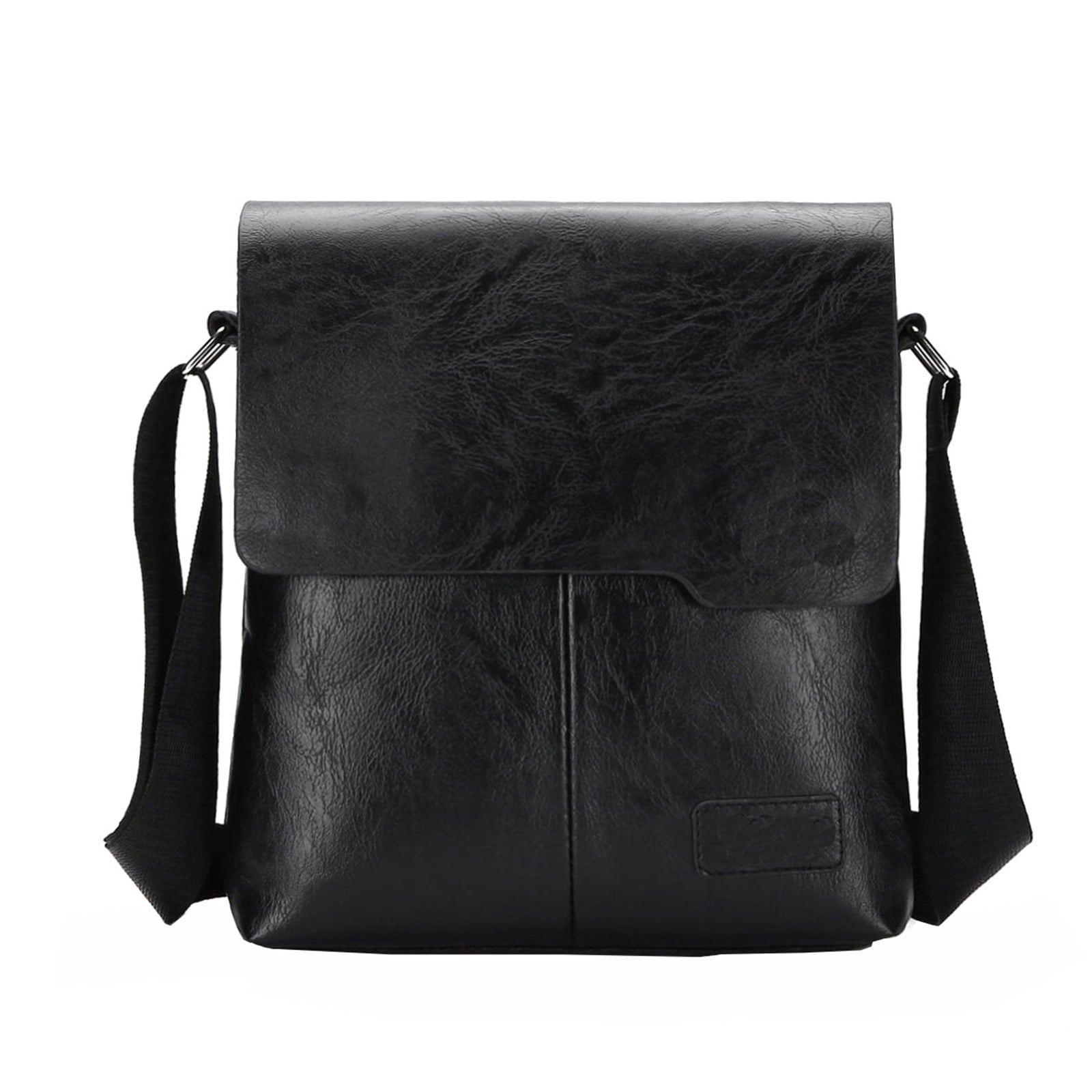 Vegan Leather Messenger Bag for Men Laptop Briefcase Bag for College Office Adjustable Strap