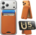 for MagSafe Wallet with Stand, 5 Card Holder, Slim Leather Magnetic Wallet for iPhone 17/16/15/14/13/12 Pro Max Plus ...