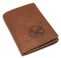 Marshal RFID Blocking Moose Genuine Leather Bifold Trifold Wallet for Men Gift Trifold