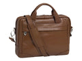 Pebble Grain Calfskin Leather, 15" Leather Medium Laptop Briefcase