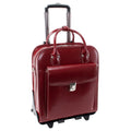 McKlein, Top Grain Cowhide Leather, 15" Leather Vertical Patented Detachable -Wheeled Ladies' Laptop Briefcase