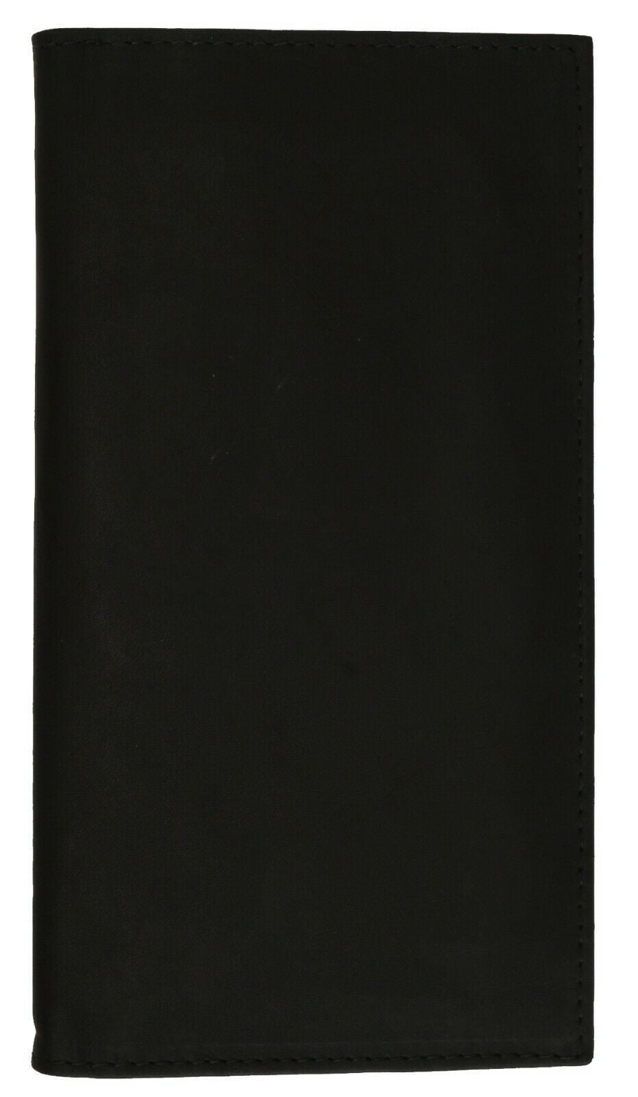 Men Bifold Leather Credit Card Holder Breast Pocket Wallet Slim Purse Checkbook