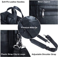 Men's Leather Messenger Bag, Durable PU Laptop Briefcase with Multiple Compartments