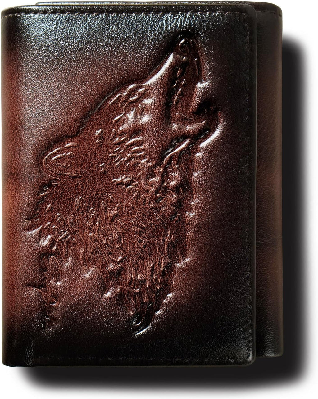 Men's Trifold Wallet, Wallets For Men Leather,Rfid Blocking,Gifts For Him Husband (coffee)