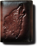 Men's Trifold Wallet, Wallets For Men Leather,Rfid Blocking,Gifts For Him Husband (coffee)