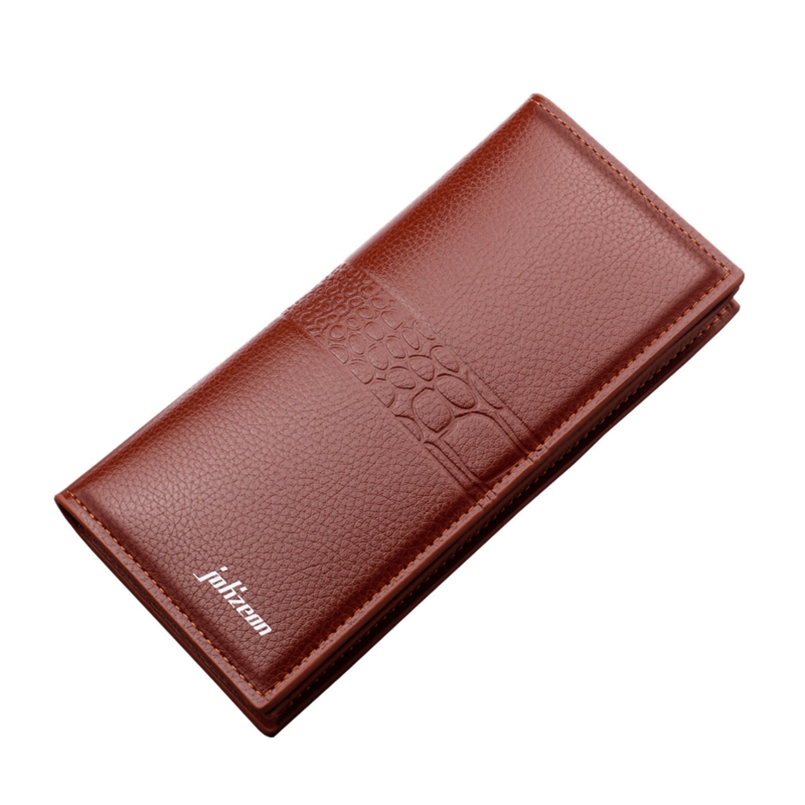 Men's Business Leather Wallet Slim Long Bifold Credit Card Holder Clutch Purse with RFID