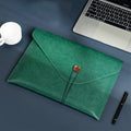 Modern Design PU Leather Padfolio, Leather File Bag A4 File Bag, Briefcase Button Business Office Storage, Portable L...