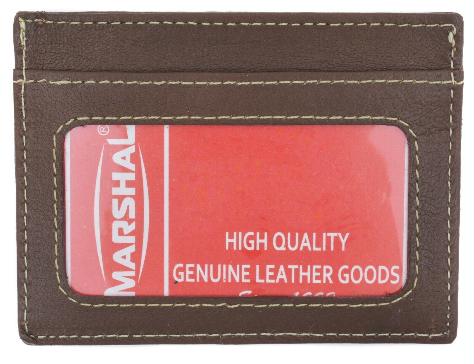 New Genuine Leather Slim Card Holder Wallets For Men - Minimalist