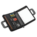 Office Depot Brand Padfolio With Flap Pockets & Sliding Handles, 11" x 14", Black
