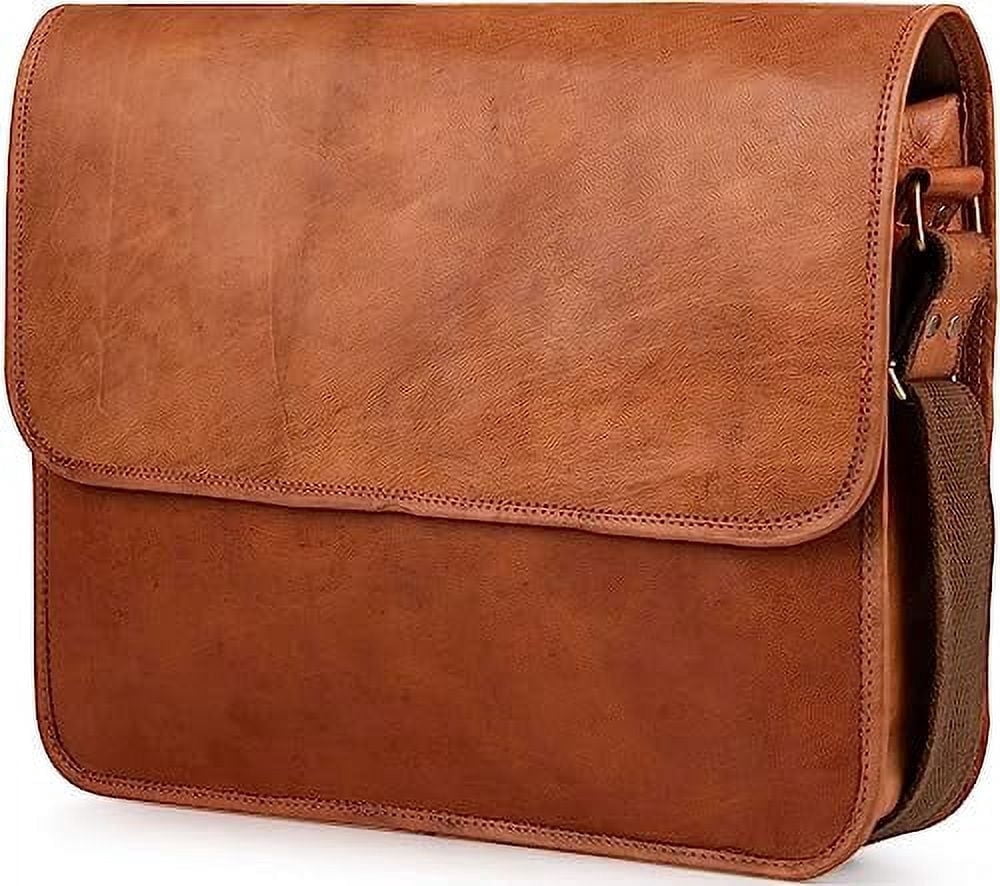 Leather Messenger Bag Ghent, Briefcase for Men and Women