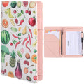 PU Leather Clipboards Padfolio Leather Portfolio Folder Binder Storage Binder Storage Clipboard with Card Holder Notepad Elastic Closure Pen