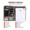 Padfolio Clipboard Folder Portfolio A4 Leather Resume Portfolio Interview Legal Document Organizer Business School Office Conference Notepad