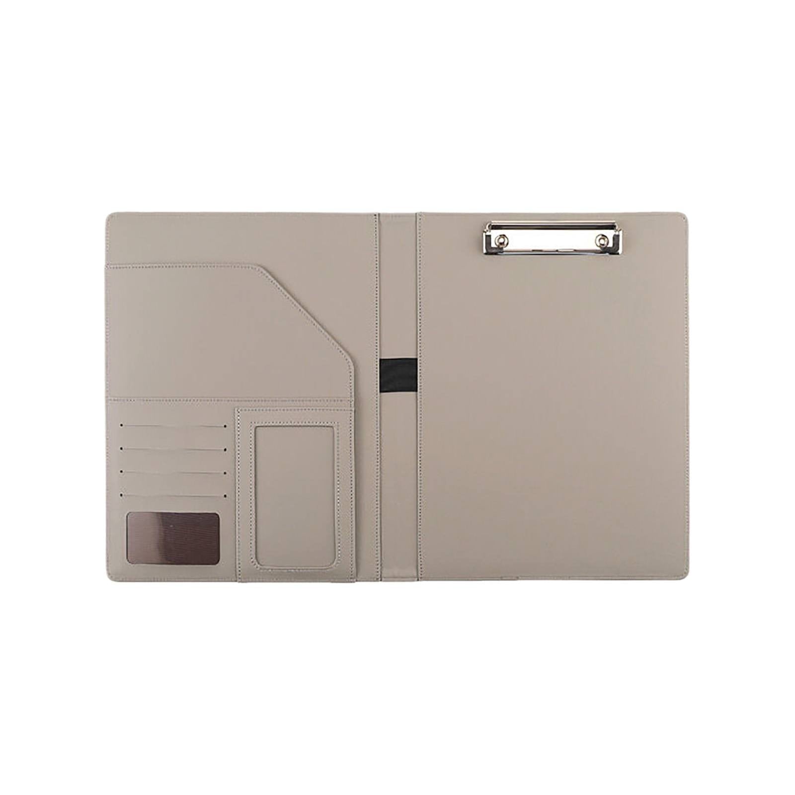 Padfolio Portfolio Leather Binder, Interview Legal Document Organizer, Business Card Holder Included Letter Sized Wri...