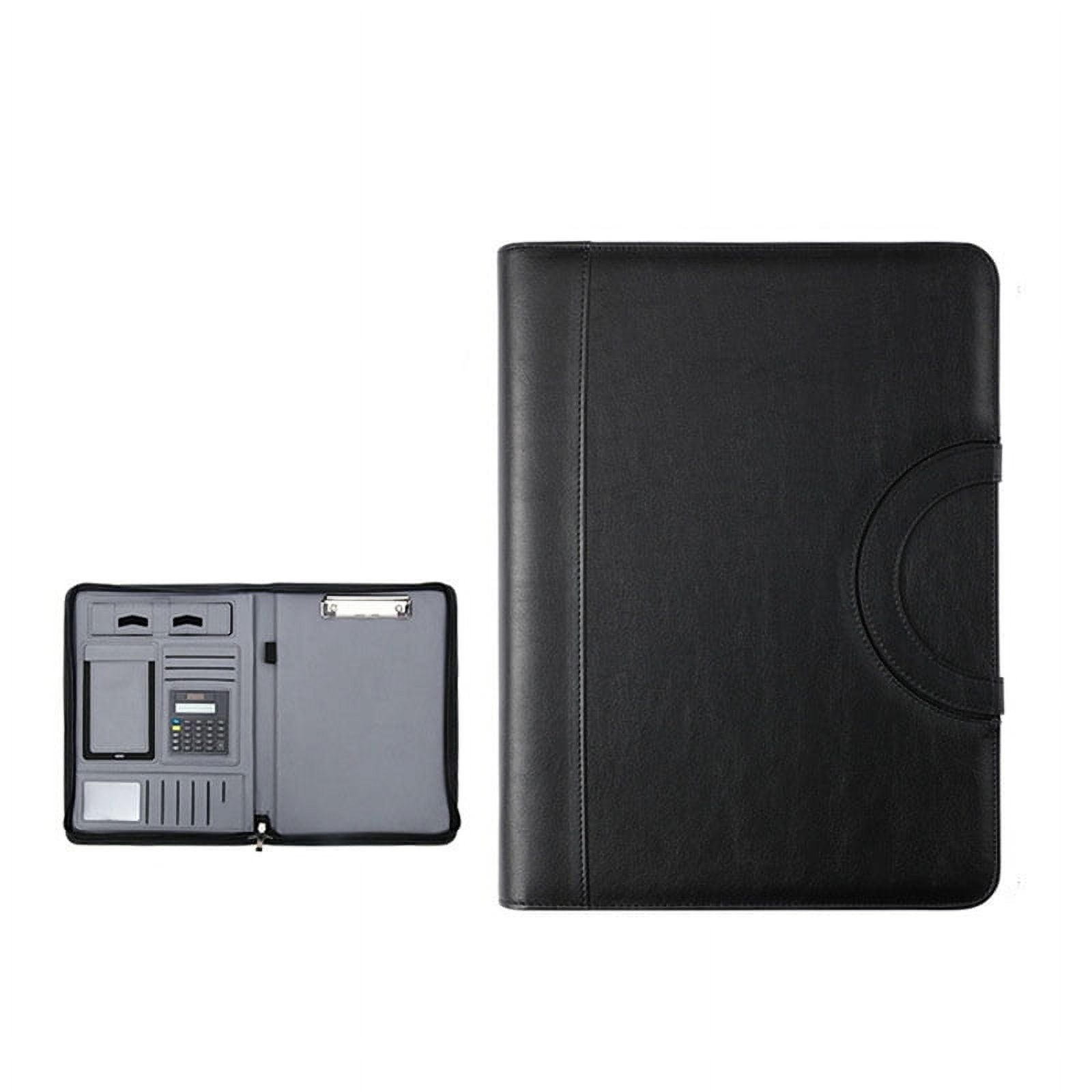 Portable Business Padfolio Portfolio Case Contract File Folder A4 Conference Folder PU Leather Portfolio Folder