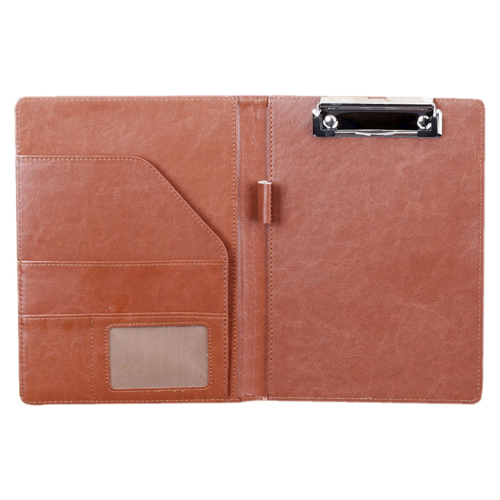 Portfolio Binder, Portfolio Folder,Professional Leather Portfolio Organizer, Executive Document Folder, Business Card Holder, Clipboard Padf